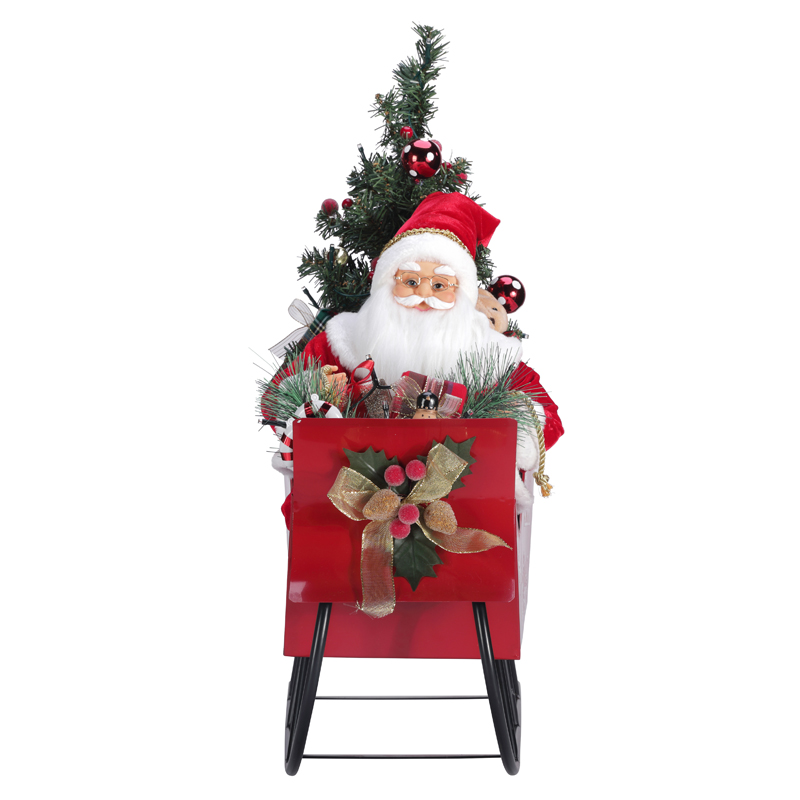 TM-95113 50*27*60 Joulupukin claus kanssa Sleidge