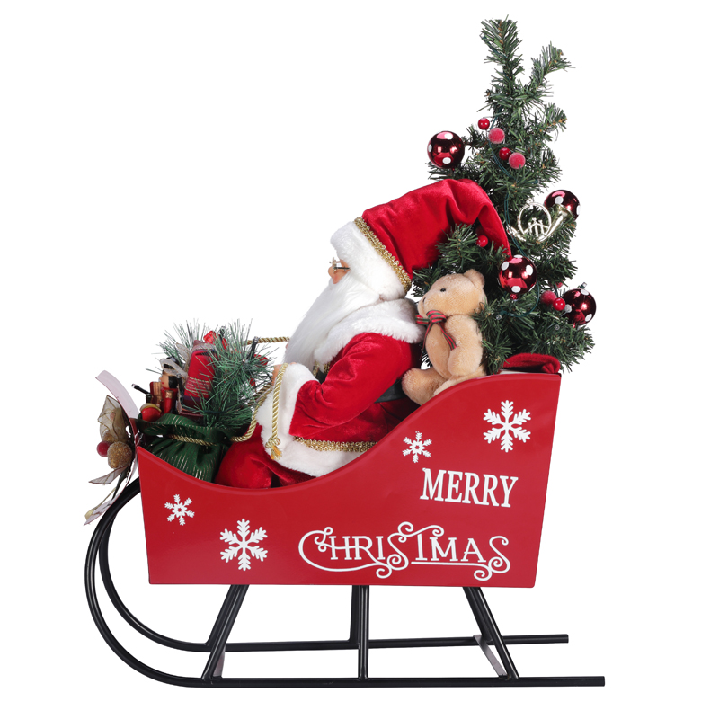 TM-95113 50*27*60 Joulupukin claus kanssa Sleidge