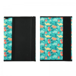 Natucare -lapset heijastavatneopreenipuuvilla turvavyöpeite musta pesukelpoinen