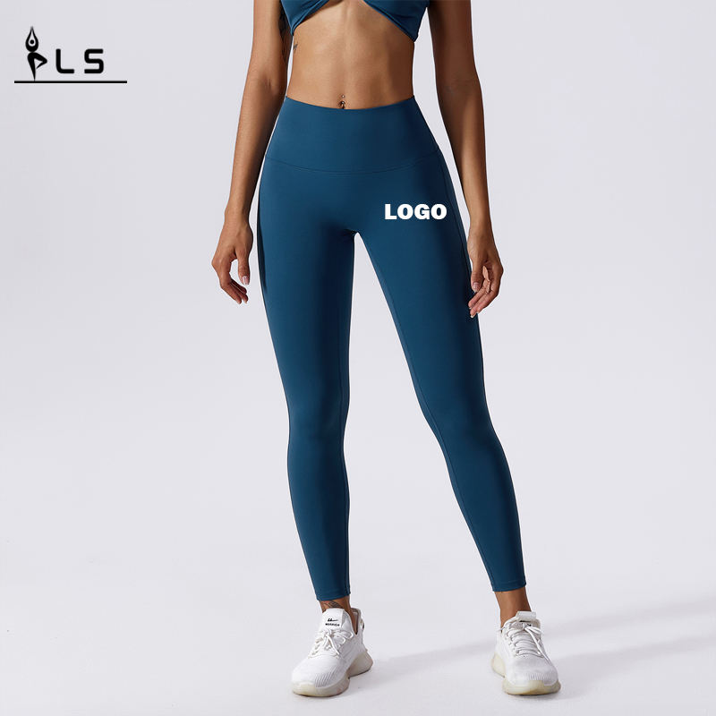 SC101112 Stretch Compression Sauton juokseva jooga Legging, muttanosta korkea vyötärö urheilu Naisten kuntosalin joogahousut saaliskappaleet