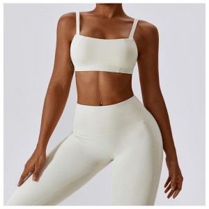 SC10132 Korkealaatuinen urheilulaji Naisten kuntojooga rintaliivit pehmeä venytyspuristusjooga olkapääurheilu rintaliivit