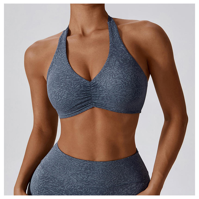 SC10133 78%nylon ja 22% Spandex -riiman hengittävänopeasti kuiva kuiva kuiva kuntosali Jooga kuluu urheilurintaliivitnaisille