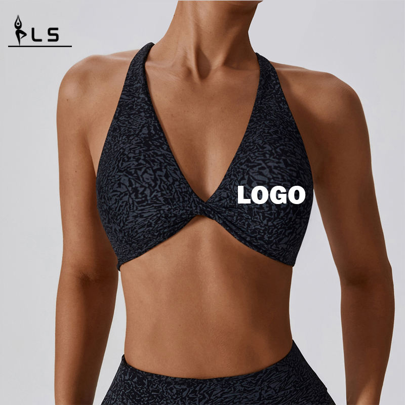 SC10166 Sports Bra fornaisille ristikkäinen takapehmustettu avoin takaisinnopea kuiva viileä mukavuus seksikäs urheilullinen voimistelu rintaliivit