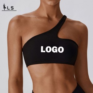 SC10188 Cross Back Jooga Sports Bra High Impact Pehodd Blue One Stage Butt Lift Sport Bra