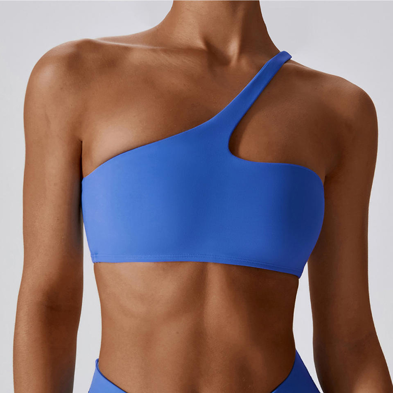 SC10188 Cross Back Jooga Sports Bra High Impact Pehodd Blue One Stage Butt Lift Sport Bra