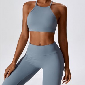 SC10183 Comfort Fitness -jooga seksikäs säädettävä urheilurintaliivit riimannaiset riiman kaula -ristit selkäurheilu rintaliivitnaisille