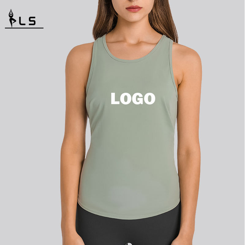 SC10253 TOPS Nopea kuiva säiliö Top Top Gym Sports Jooga Naisten Joogan tankki yläosa auki