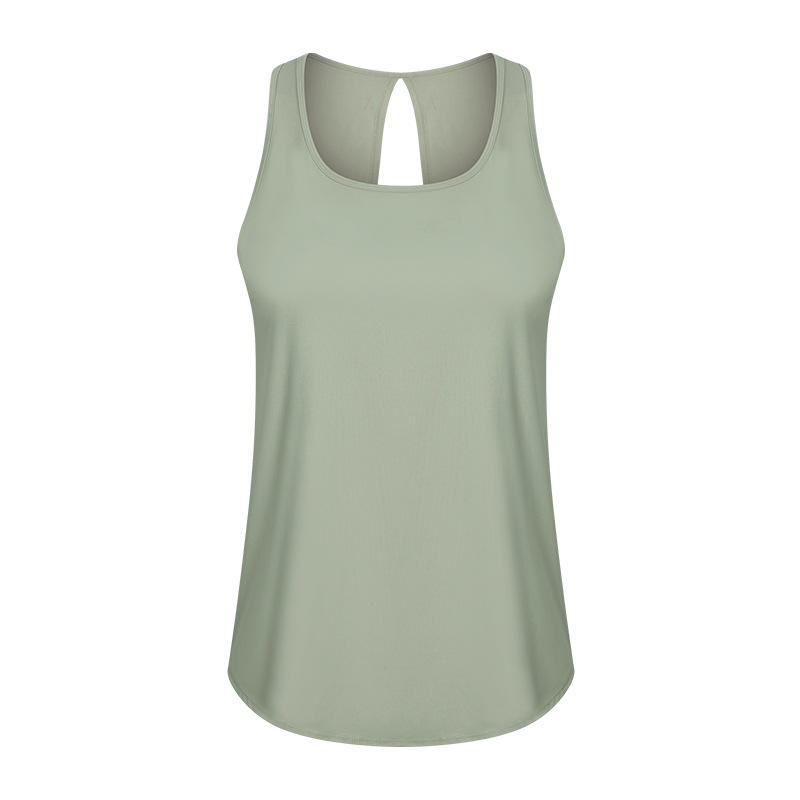 SC10253 TOPS Nopea kuiva säiliö Top Top Gym Sports Jooga Naisten Joogan tankki yläosa auki