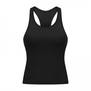SC102510 Fitness Crop Tank Top Naisten T-paidat Rib Tank Top Women Yoga Gym Fitness Workout Tank Livi -vaatteet Ylävaatteet