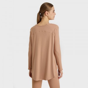 SC10272 T-paita löysä rento kuntojooga pitkähihainen yläjooga pitkähihainennaiset t-paita kuntosali paita