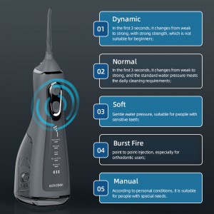 Ladattava hammashoito irrotettava puhdistettava vesisäiliö Candless Water Floser for Bethams -kumit