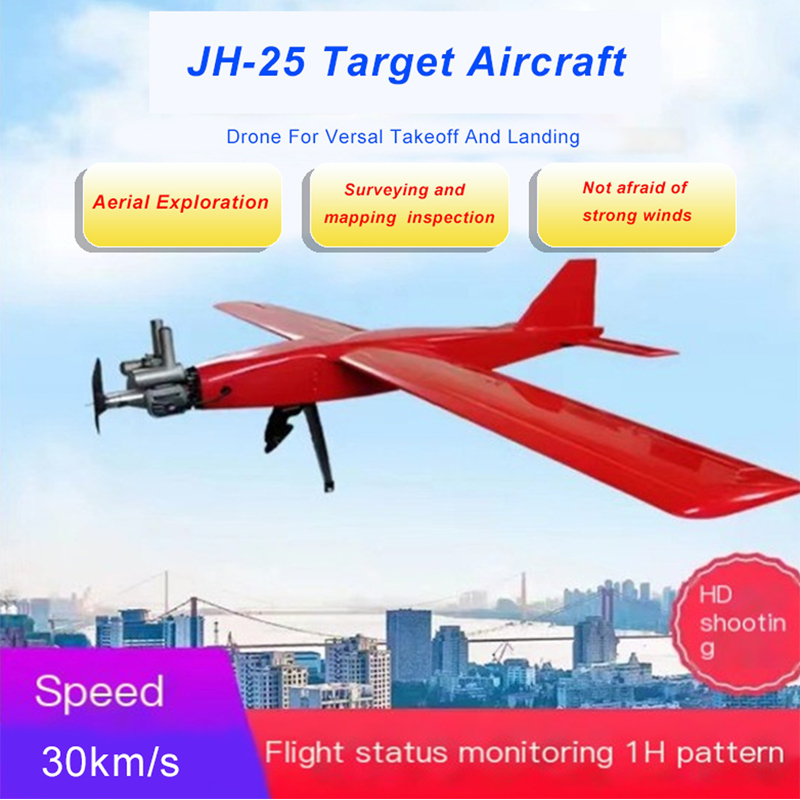 JH-25 UAV edulliset koulutuskohdidroonit UAV Drone Orange Paint halpa UAV-droonikohde UAV miehittämätön ilma-kohde UAV