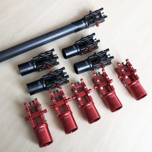 V4 Z30/Z25 CNC Alumiinin taittovarsiputki dia 30 mm/25mm Automaattinen kaksoisruuvin lukitus&jousi