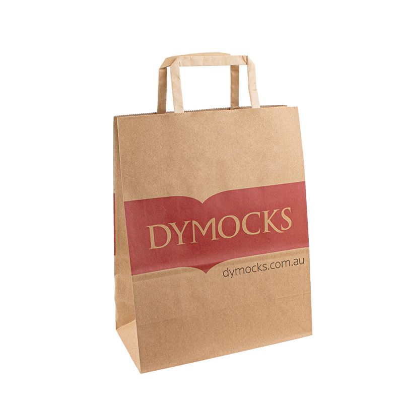 Mukautettu tulostuspaperipussi kierrätetty Kraft Paper Bag Kraft Bag Custom