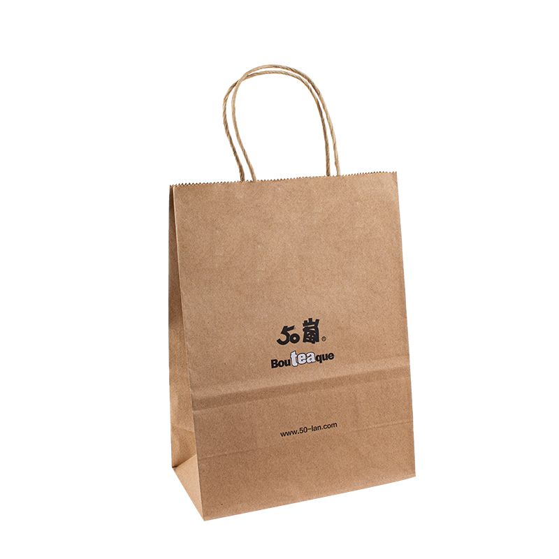 Suunnittelija Paper Bag Kraft Premium Paper -laukut Logokahva Kraft Paper Bag China Brown Kraft Paper -laukut