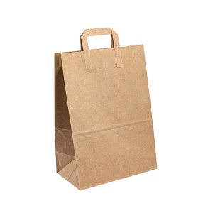 Kraft Retail Bolsas Luxury Paper -pussi omalla logo Kraft -paperipussi kahvalla