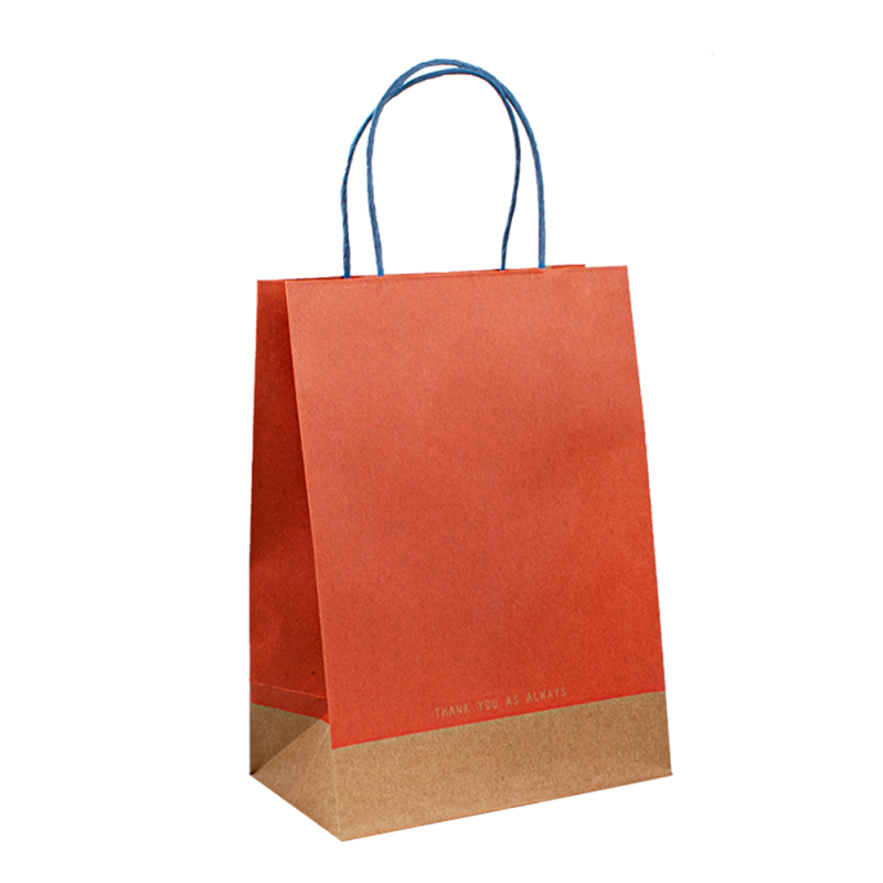 Brown Kraft Food -pakkaus Luxury Shopping -lahjapaperi laukku Paperiruokapussi