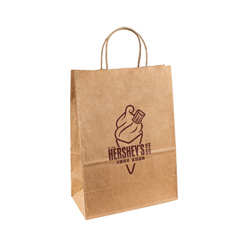 Logo Kraft Shopping Arge -vaatteet ylellinen paperipakkauslaukut paperipussi