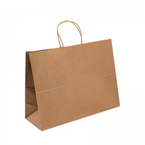 Paper Kraft Bag Paper Bags Kraft Retail Paper -laukut Hinta Kierrätetty paperipussi kahva-