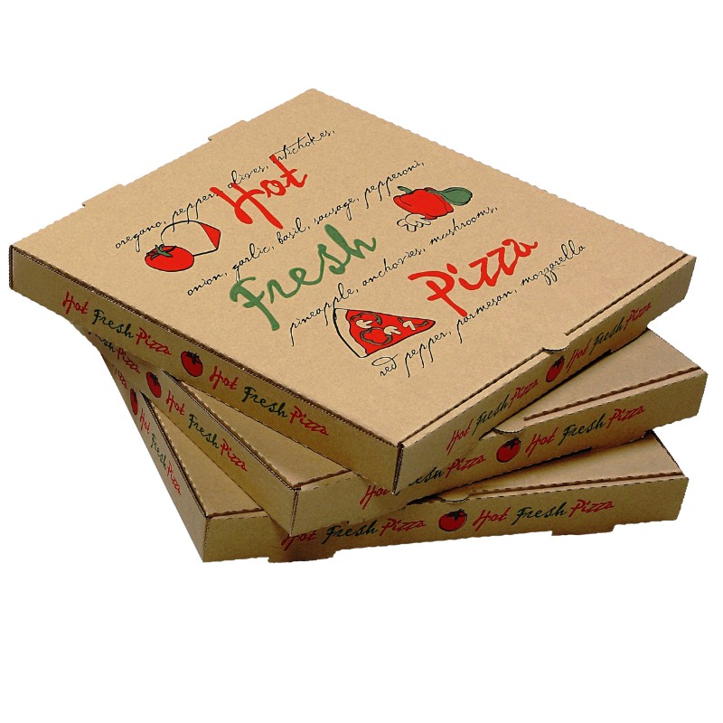 Painettu Kraft Pizza Box