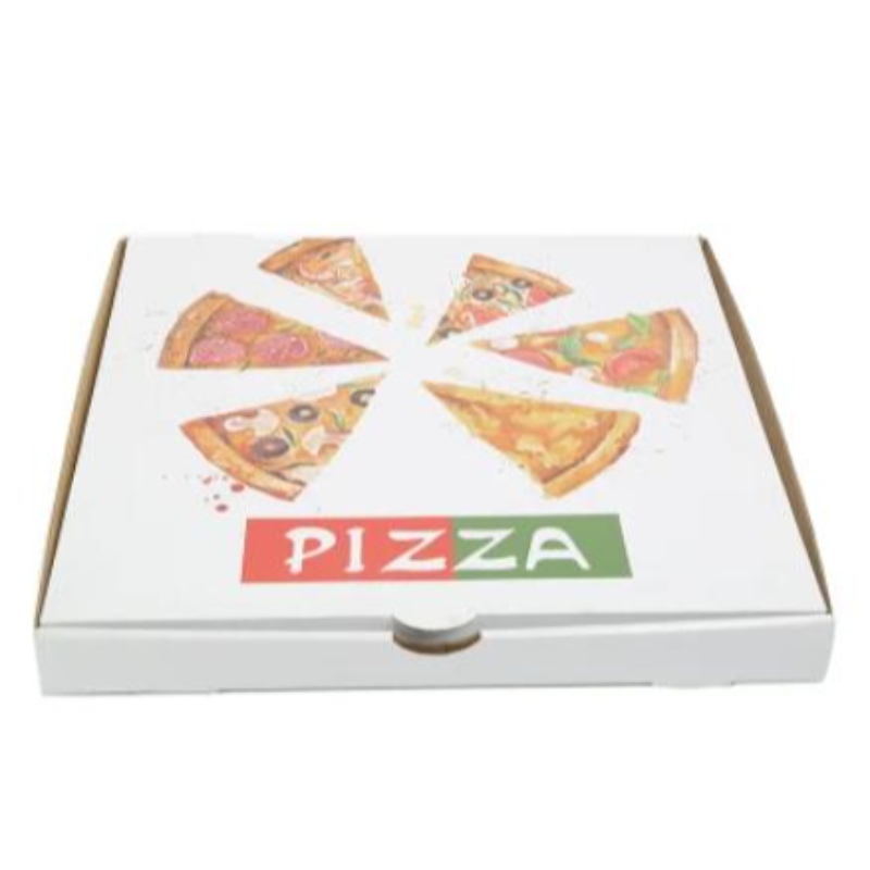 Tukkumyynti mukautettu logo painettu 8-16 tuumaa Eco Friendly Box -paketti ruokapaperi Pizza-laatikko