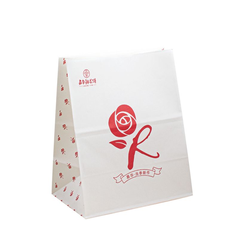 Logo minipaperijuhlalaukut valkoiset takeaway tukkumyyntipaperilogon
