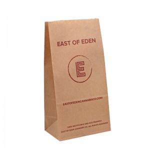 Päällystämättömät vuori -elintarvikkeiden kertakäyttöiset kraftpaperipakkauspussit