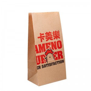 Vedenpitävä Kraft Paper -pakkauspussit pikaruoka -alueille