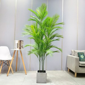 Tukkumyynti Tehtaan hinta ARECA Palm Dypsis Lutescens Räätälöitävä keinotekoinen palmu ruukkuun