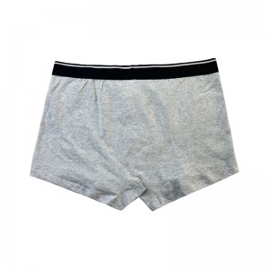 Mukauta tavalliset värilliset alusvaatteet Full Printed Mukavat pehmeät miehet Joulunnyrkkeilijät harmaat alusvaatteet