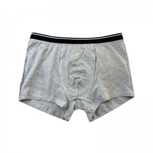 Mukauta tavalliset värilliset alusvaatteet Full Printed Mukavat pehmeät miehet Joulunnyrkkeilijät harmaat alusvaatteet