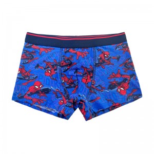 Vauvan laivastonsininen Spider-Man Print Comfort Basic Boy -alushousut Värikontrasti