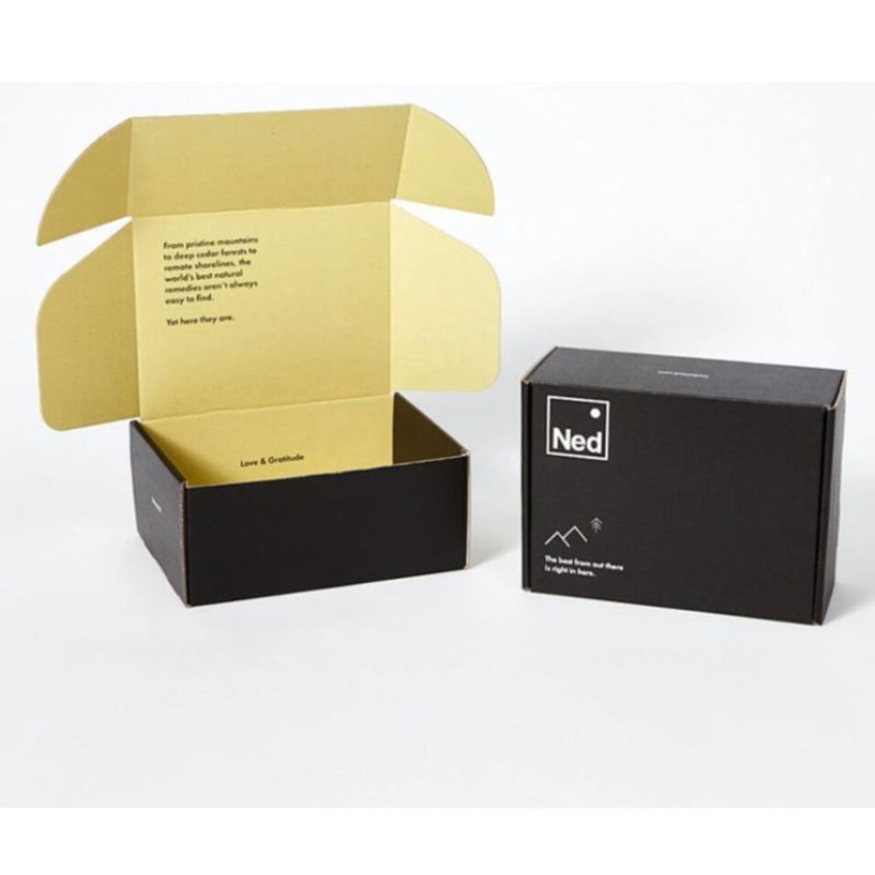 Mukautetut ylelliset painettu logo taitettava pahvi Kraft Paper hajuvesien vaatteet kengät Korupakkaus Lähetyspakkaus