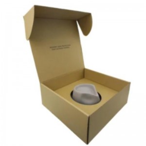 Brown Mailer Hat Tuck Top lähetyspakkaus Paperilahjapostituslaatikko