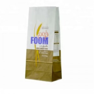 Uusi tyyli 1kg 2kg vehnäjauho -sokeripakkauspaperipussi