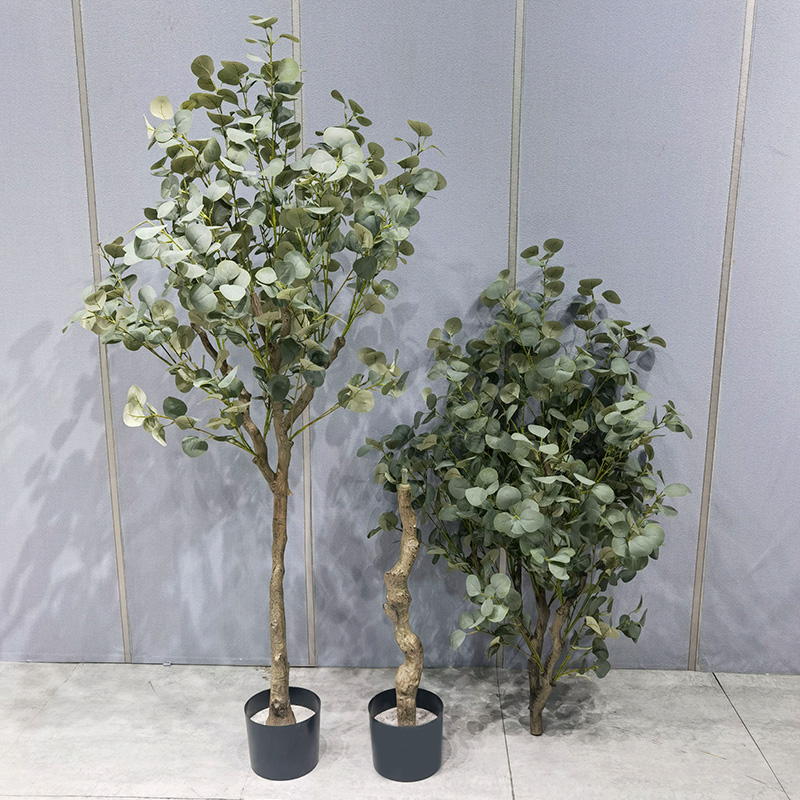 Tehdashinta vihreä kasvi bonsai ekologinen keinotekoinen eukalyptus puu puutarhatoimittajalle hääkoriste puutarhanhoitokoristeet