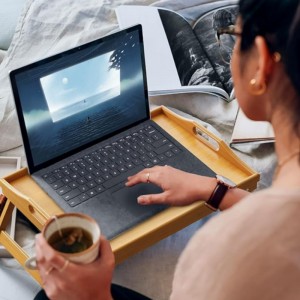 Bambu taitto aamiaisalustapöytä