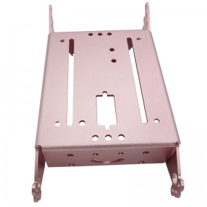 Alumiiniseoksen ohutlevyosien mukautettu käsittely anodisoidulla viimeistelyllä.