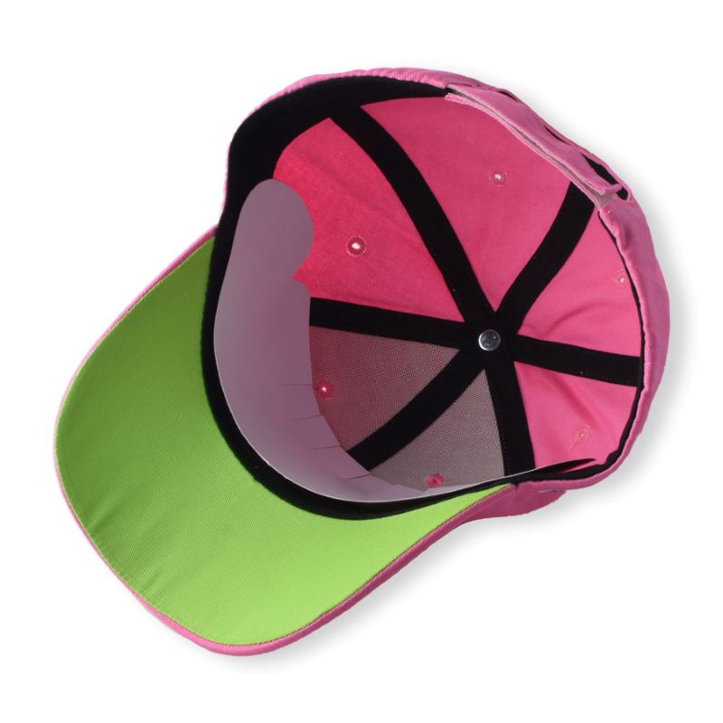 Mukautettu baseball Cap 3D/2D Brodeerted Logo Women Men 6 Paneel Sport Cap vaaleanpunainen käyrä reunan päähineitä varustetut baseball -hatut