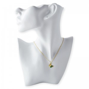 Perhonen tanko kivi riipus kaulakoru 45 5 cm