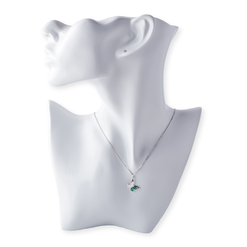 Perhonen tanko kivi riipus kaulakoru 45 5 cm