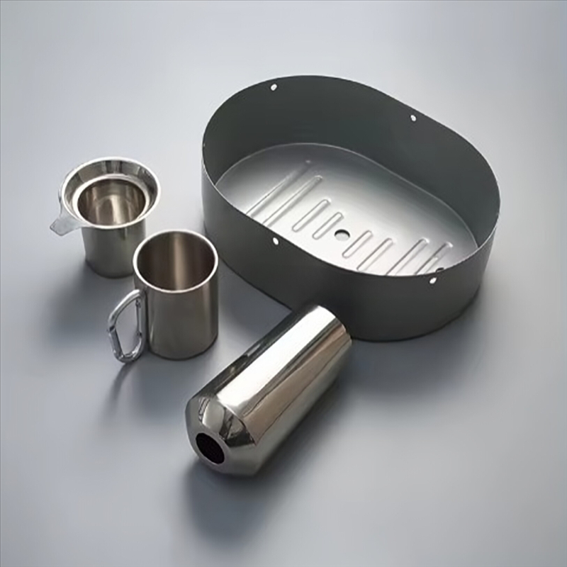 Mukautettu alumiini tai SUS-syvävedetty toimittaja Metalliset syväveto-\/pyörivät osat pohjaosan kotelo Metallileimausosa