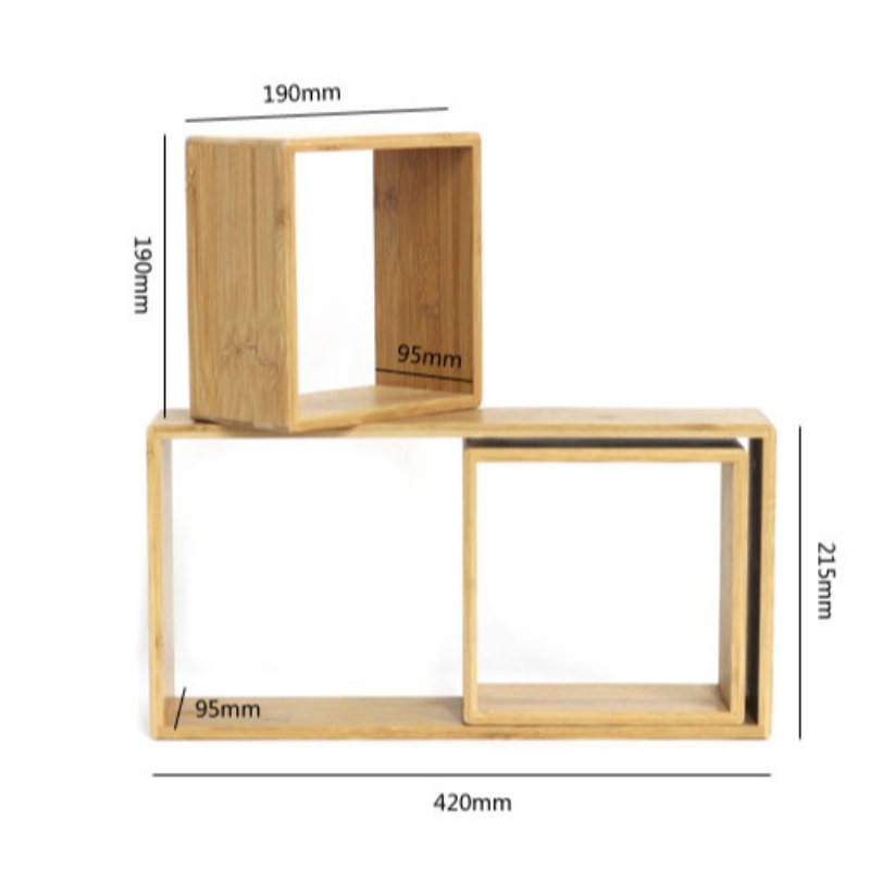 DIR Bamboo Frame Seinäkoristelu Säilytys Organisaatiosetti
