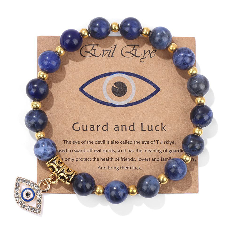 Hongde Devil\'s Eye Guardian Rannekoru Luonnonkivi rannekoru
