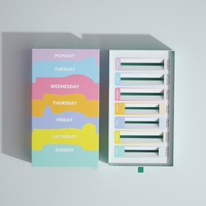 Värikäs arkipäivän lahjarasia