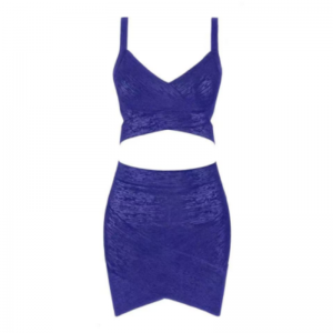 Kesäkullan painettuneulottu camisole, lonkkakääri -hame -sarja