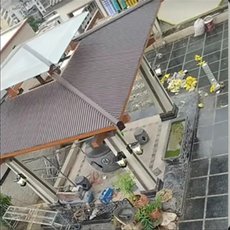 Alumiinipaneelit suuren seinän katolle-muotoinen muotoilu lämmöneristysominaisuuksilla