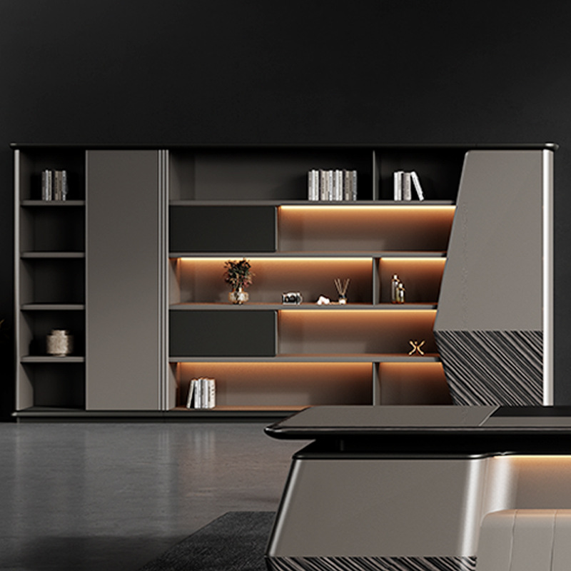 Malli DBT006 Luxury Panel-style Manager Single Executive Desk, puheenjohtaja\Suuri toimistopöytä ja tuolisarja, Boss Desk