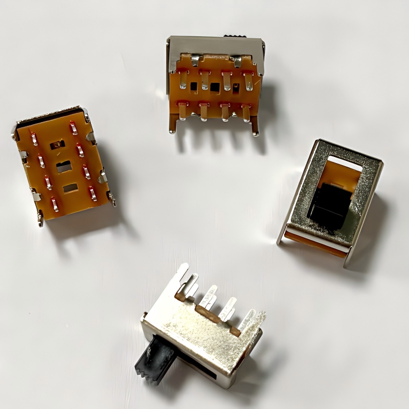 liukukytkin SS23F06 3-sijoitus, 10-nastamalli LED-valoille -- Dongguan Factory Direct